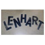 Plastic 8" commercial sign letters