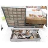 Galvanized metal tool carrier - 27 drawer parts