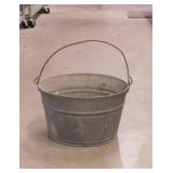 Galvanized water bucket, 14" diameter