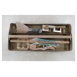 Metal tool carrier with socket set tray - Clamp