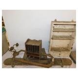 Antique horseshoe hat rack - Primitive shelves &