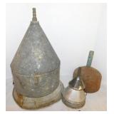 Galvanized & steel farm tractor funnels