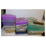 Plastic small totes, shoe boxes & sorting boxes