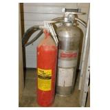 2 fire extinguishers
