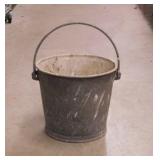Galvanized water bucket, 12" diameter