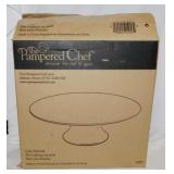 New Pampered Chef cake pedestal stand in box