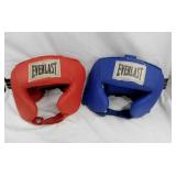 Pair of vintage Everlast boxing head gear