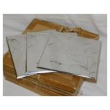 4 new boxes embossed metal backsplash tiles,