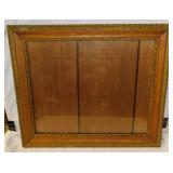 Two antique walnut frames, 20.5" x 17.5" and
