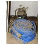 Sump pump & discharge hose