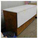 Wooden retail store counter cabinet w/ storage &