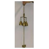 Nice vintage solid brass bell windchimes