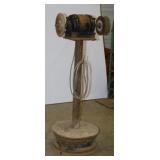 Century double bench grinder on pedestal stand