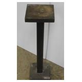 Oak plant stand, 10" x 9.5" x 37.5"