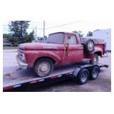 1961 Ford F100 stepside pickup truck 90,000 miles,