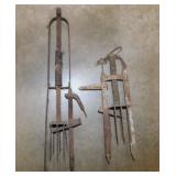 2 vintage mole traps