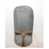 Galvanized farm feed scoop, 11"