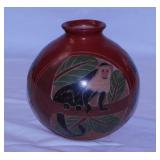 Nicaraguan exotic hand carved clay art pottery