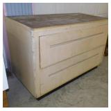 Wooden 2 drawer dresser from retail store,