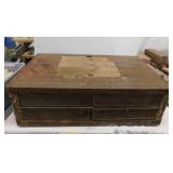Vintage cash register 4 drawer unit,