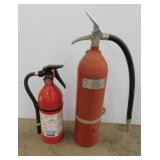 2 fire extinguishers