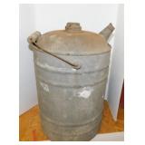 Vintage galvanized 5 gallon gas can