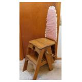 Wooden 3-in-1 bachelor chair, converts to