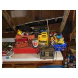 Vintage Texaco oil can - Schumacher battery