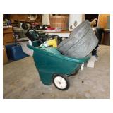 Plastic wheelbarrow - Galvanized tub - Hedge