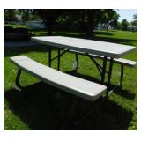 Lifetime folding picnic table