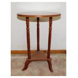 Wooden 3 legged plant stand, 15.5' diam. x 22'