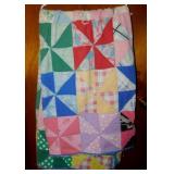 Hand stitched Pinwheel quilt