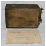 Antique Ford Model T wood box battery ignition