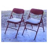 Vintage child's Samsonite metal folding chairs