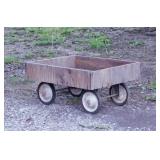 Hand crafted plywood wagon, 18' x 21'