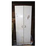 Mid Century 2 door kitchen pantry cabinet w/