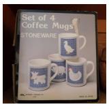 1980's Country goose geese: Mug set in box -