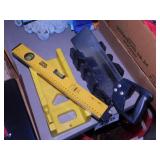 Tool Shop laser level - Miter box & saw - New