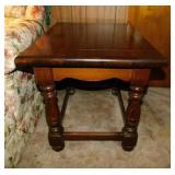 Solid wood end table, 20" x 26" x 21"