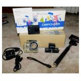 DBPower Go Pro & accessories in box -