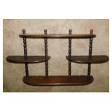 Wooden wall shelf - Wooden step stool - Wooden
