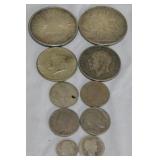 Silver US & foreign coins