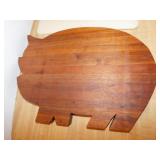 Large wooden pig cutting board - Set of 4