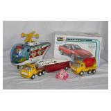 Tonka cement truck & ladder truck - Sky Taxi toy