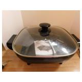 Rival non-stick electric skillet w/ glass lid