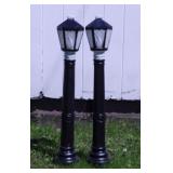 2 rare 1969 Empire Christmas Victorian Lamp Post