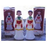 Empire Christmas Choir Boy & Girl blow molds
