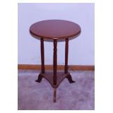 Wooden 3 legged plant stand, 15.5" diam. x 22"