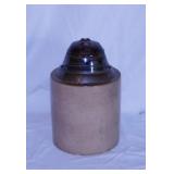 Late 1880's The Weir crock canning jar with