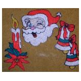Vintage popcorn melted plastic Christmas -